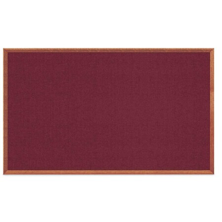 United Visual Products Decor Wood Combo Board, 72"x48", Walnut/White Porcelain & Pumice UV705DEFAB-WALNUT-WHTPORC-PUMICE